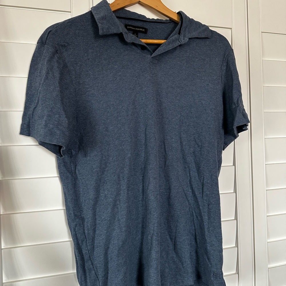 Banana Republic Blue Polo Shirt